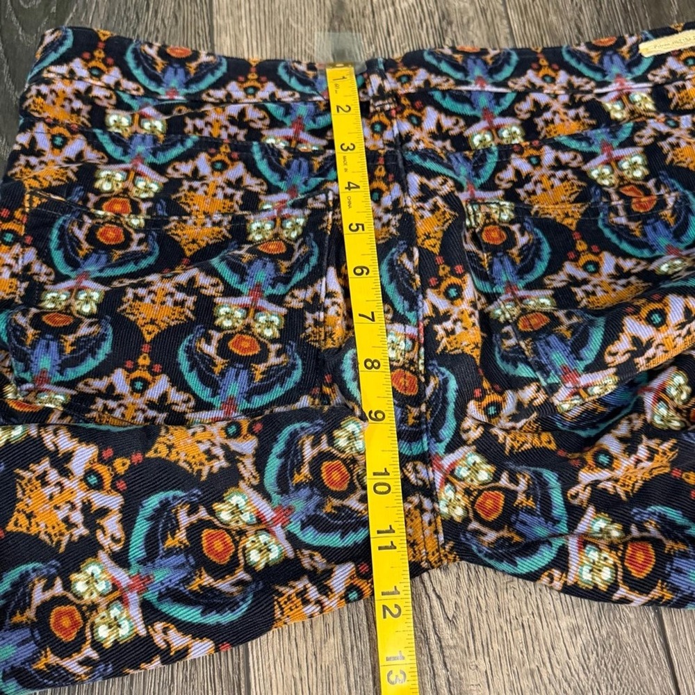 Anthropologie Pilcro & the Letterpress Boho Corduroy Pants Damask Floral 27 - Picture 8 of 13